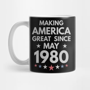 39th Birthday Gift Making America Great Since May 1980 Mug